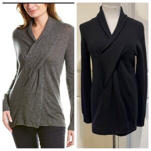 Cashmere! Cullen twisted front cashmere sweater